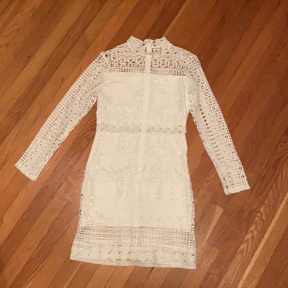 White lace dress